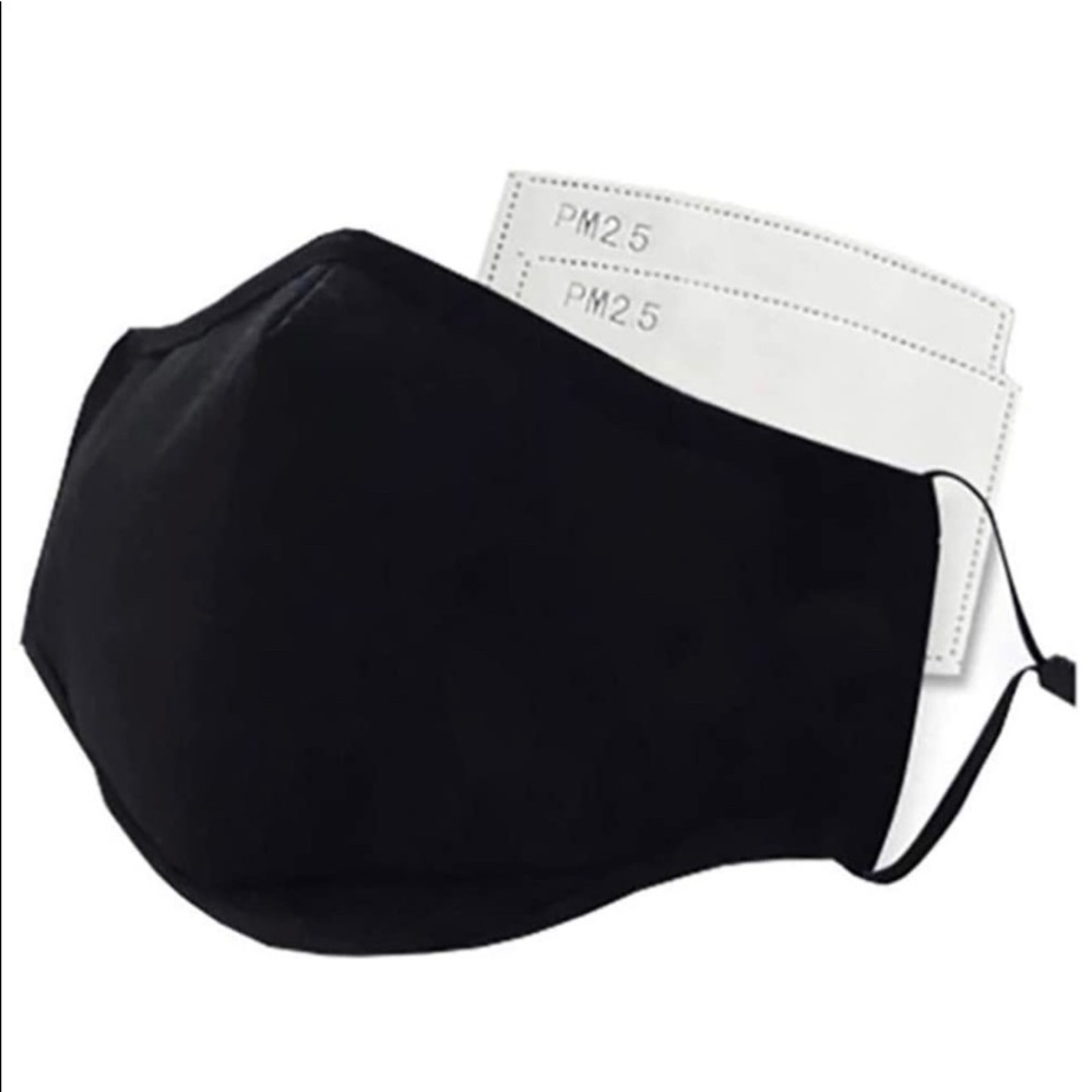 6 PCs (2)💯COTTON UNISEX Face Masks, (4) Filters